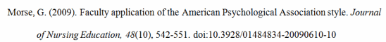 One Author, Journal Article Reference