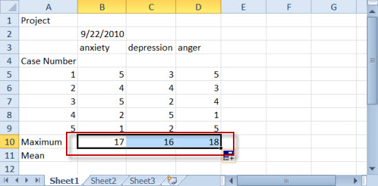Row Autofill