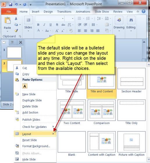 Slide Layout